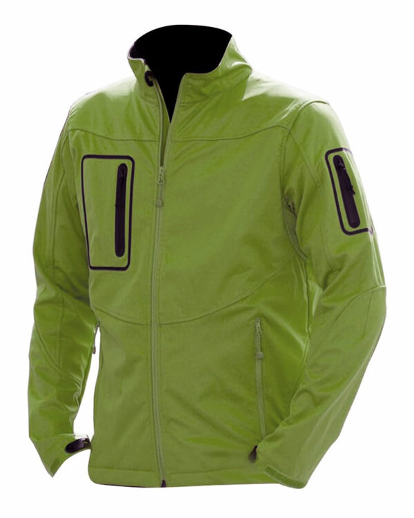 JE520M Men's Sportshell 5000 Jacket RUSSELL EUROPE 100% poliestere. Giacca in softshell a triplo strato, morbida al tatto, impermeabile e traspirante, tessuto elastico.