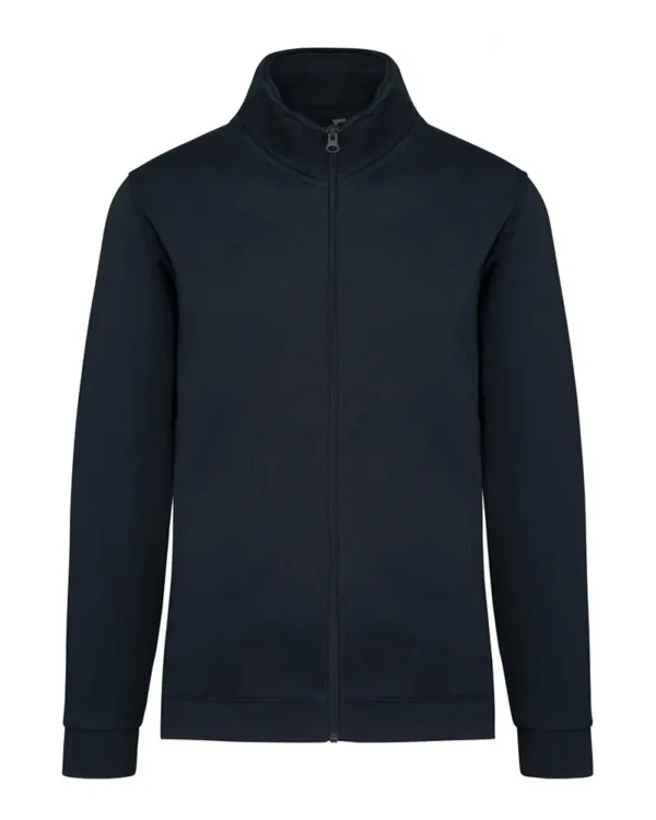 K472 - Felpa unisex Full zip Kariban. La giacca con zip indispensabile dell'abbigliamento maschile. In felpa garzata per un comfort ottimale. Stile moderno e polivalente.