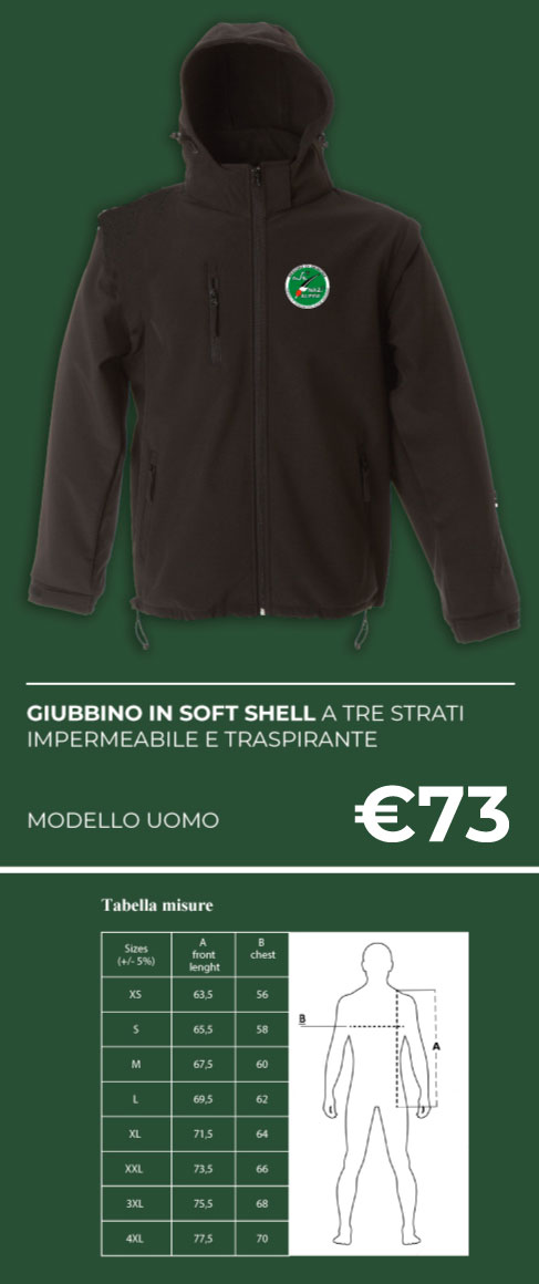Giubbino Soft Shell Uomo Black € 73
